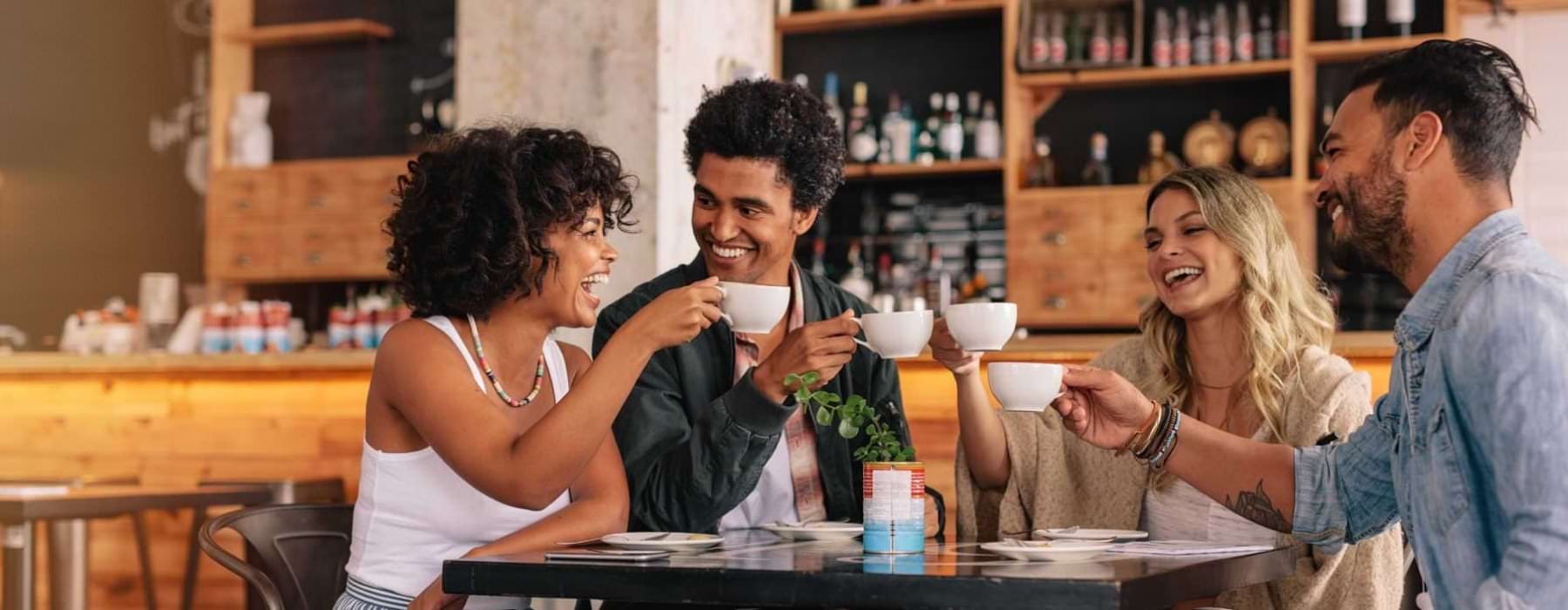 friends at a coffee shop
